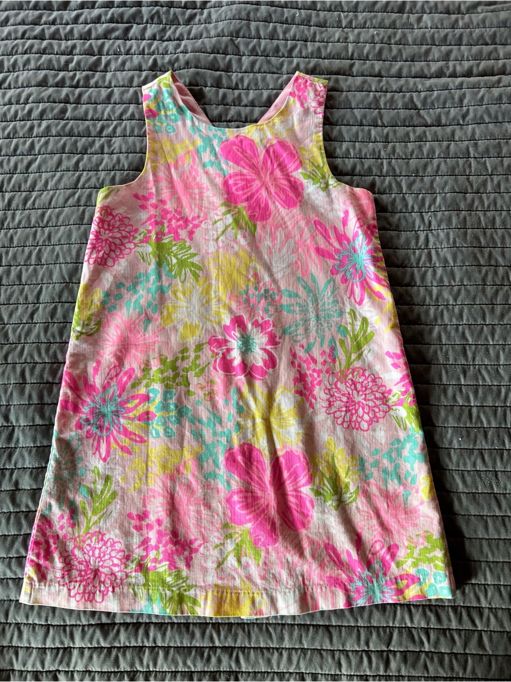 Tommy Bahama Girls Floral Sleeveless Dress in Pink, Green, Yellow, Aqua